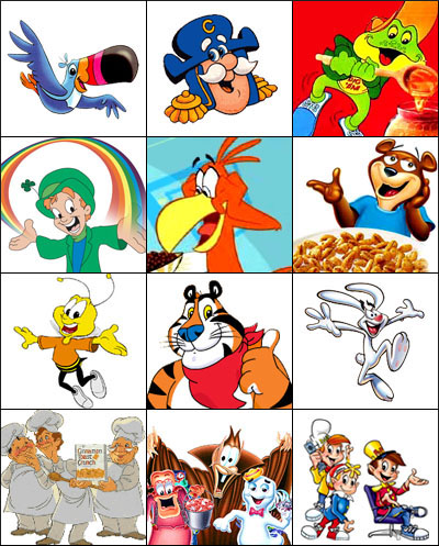 cereal mascots