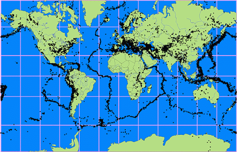 World Earthquake  on Earthquake Map