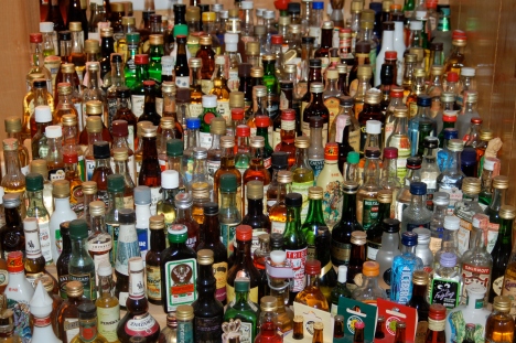 Image result for a lot of alcohol bottles