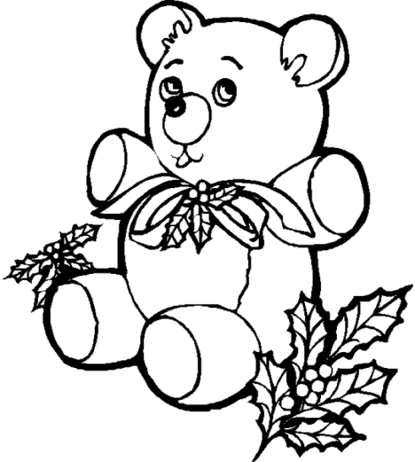Christmas Themed Coloring Pages 7